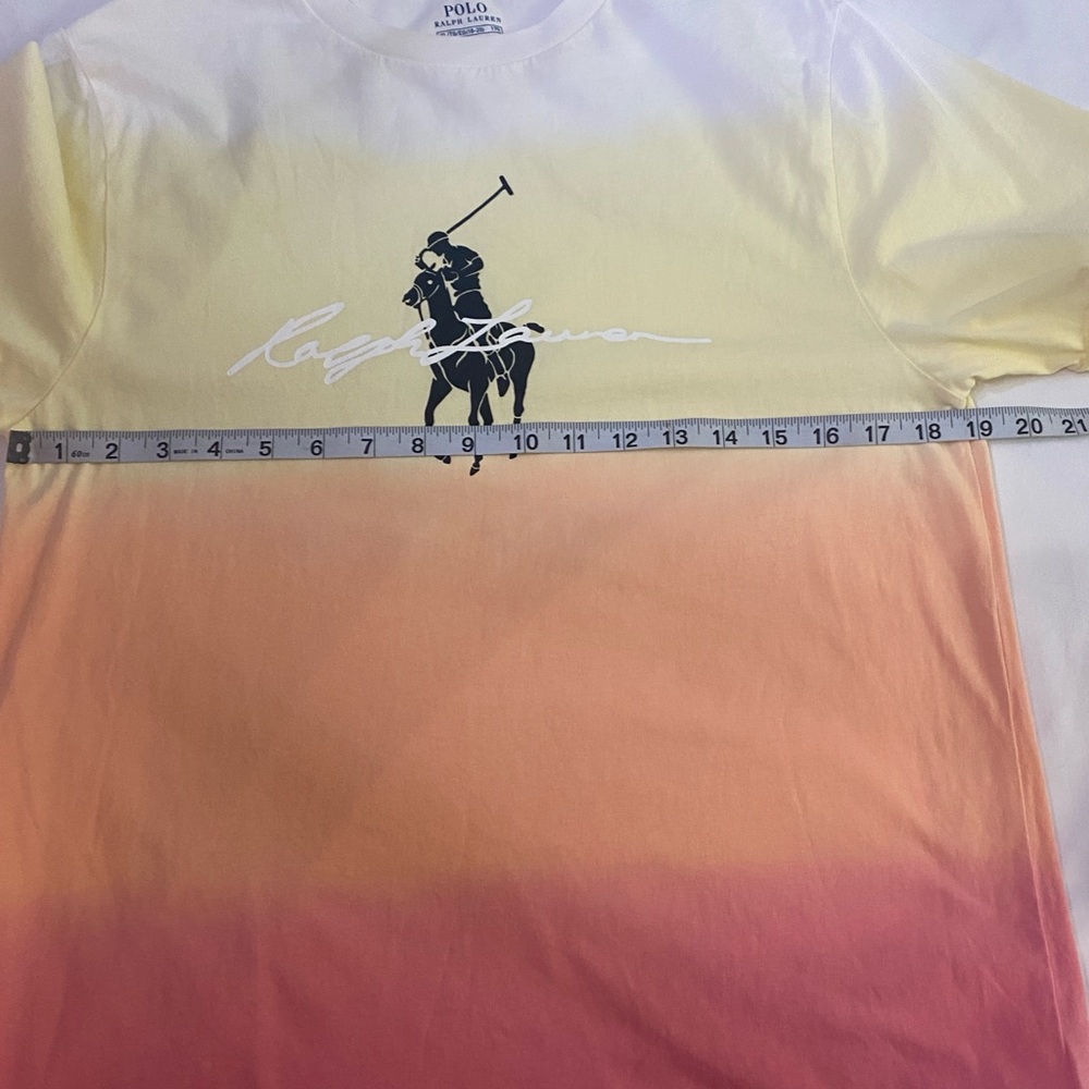 Polo Ralph Lauren Dip-Dye Ombré Big Pony Graphic Short Sleeve T-Shirt XL - Picture 6 of 7